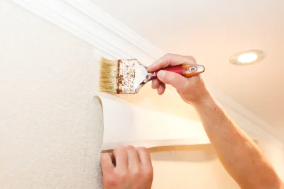 Pose de papier peint à Tavera — revêtements muraux et toiles de verre